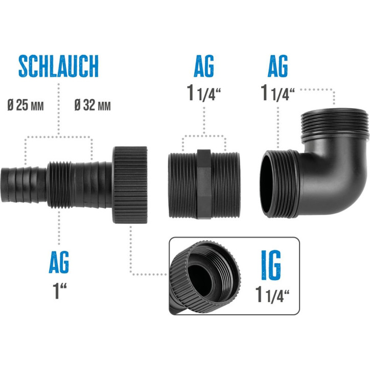 Prípojné hrdlo na čerpadlo 1 1/4" AG Prípojné hrdlo na čerpadlo 1 1/4" AG