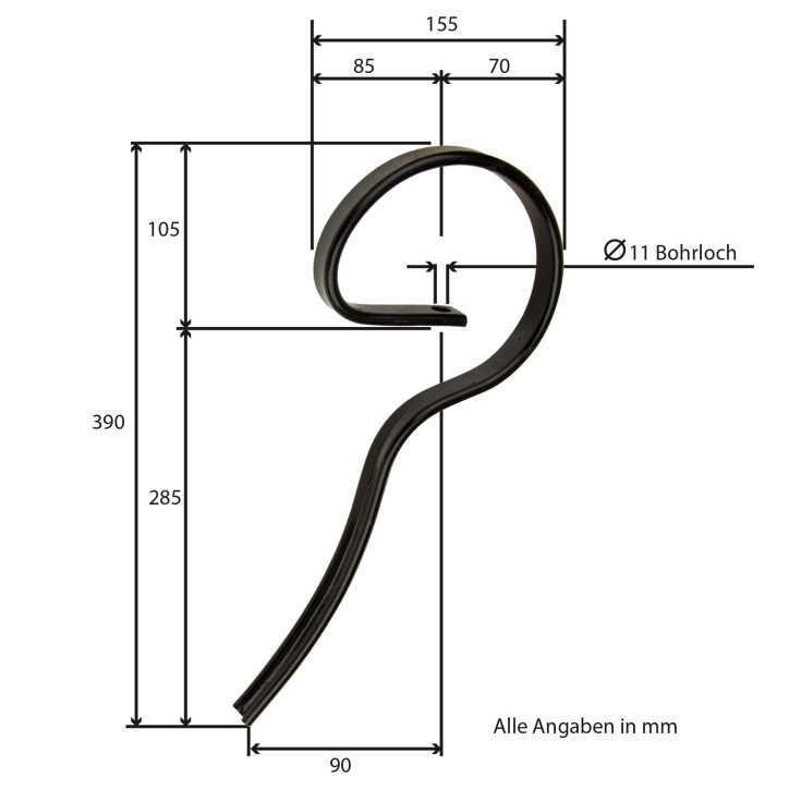 Bránový hrot rovný 25x8 mm Bránový hrot rovný 25x8 mm