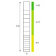 Uzlové pletivo pozinkované 120 cm x 50 m