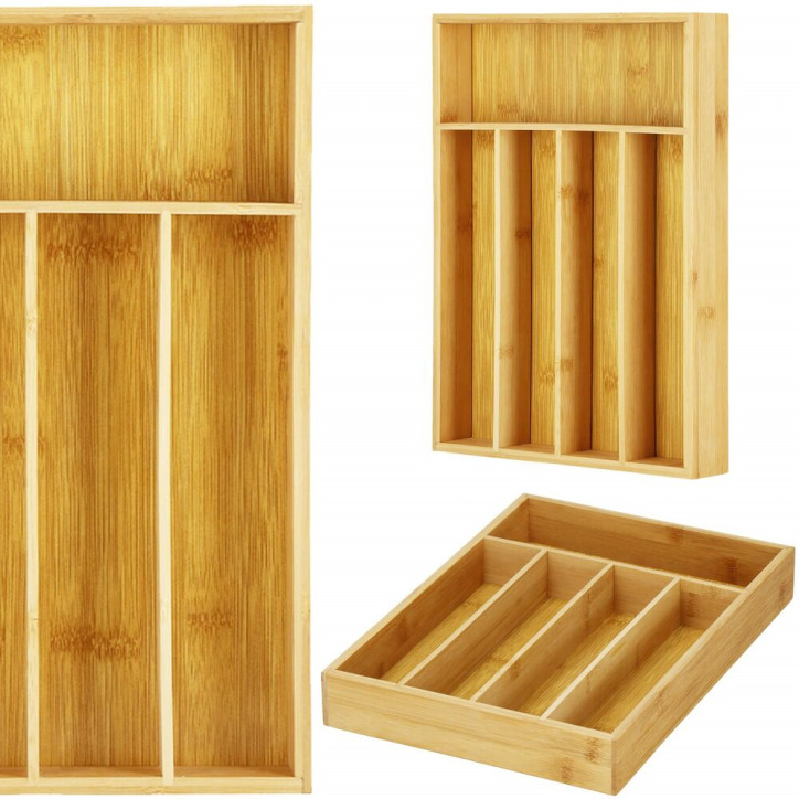 Príborník do zásuvky 25 cm, prírodný bambus SPRINGOS HA5092 Príborník do zásuvky 25 cm, prírodný bambus SPRINGOS HA5092