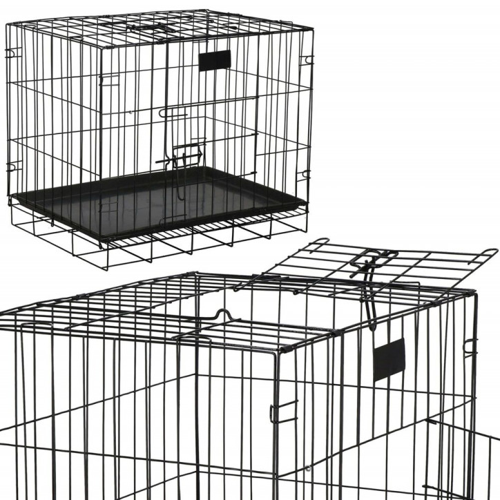 Klietka pre zvieratá 60x50x42 cm, kovová SPRINGOS PA1019 Klietka pre zvieratá 60x50x42 cm, kovová SPRINGOS PA1019