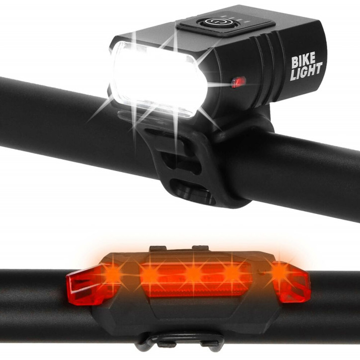 LED svetlá na bicykel, sada SPRINGOS BA0058 LED svetlá na bicykel, sada SPRINGOS BA0058
