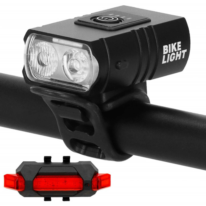 LED svetlá na bicykel, sada SPRINGOS BA0058 LED svetlá na bicykel, sada SPRINGOS BA0058