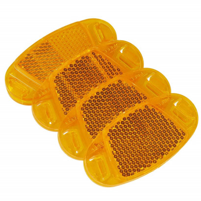 Odrazky na bicykel oranžové, reflexné SPRINGOS BA0043