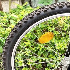 Odrazky na bicykel oranžové, reflexné SPRINGOS BA0043