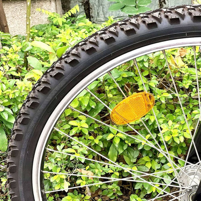 Odrazky na bicykel oranžové, reflexné SPRINGOS BA0043