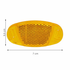 Odrazky na bicykel oranžové, reflexné SPRINGOS BA0043