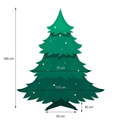 Vianočný stromček Jedľa normanská 180 cm