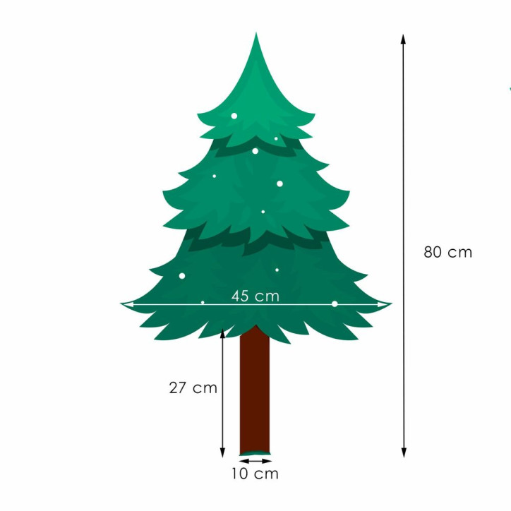 Vianočný stromček Jedľa na kmienku PREMIUM 80 cm Vianočný stromček Jedľa na kmienku PREMIUM 80 cm
