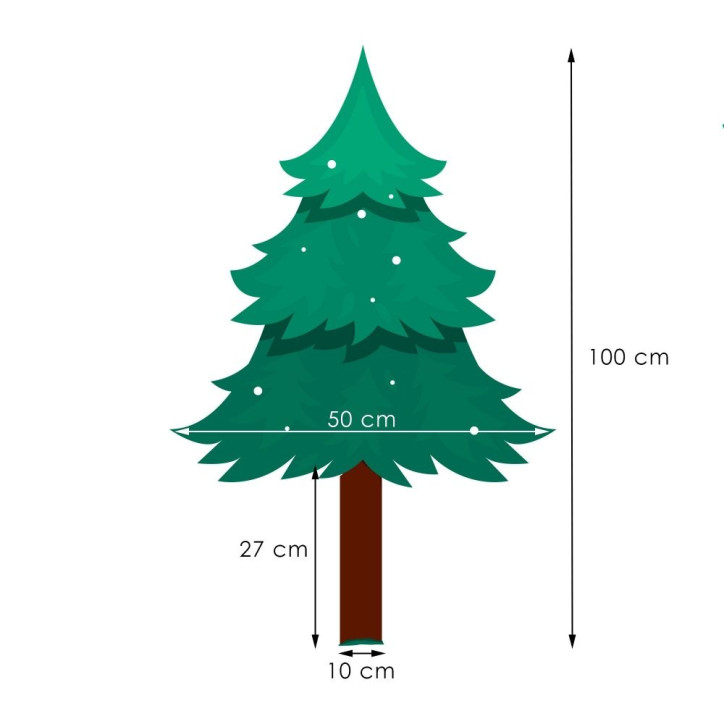 Vianočný stromček Jedľa na kmienku PREMIUM 100 cm Vianočný stromček Jedľa na kmienku PREMIUM 100 cm