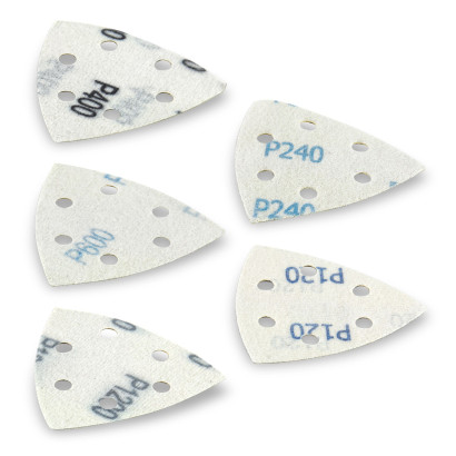 Brúsny papier pre delta brúsku K120-K1200, 10 ks