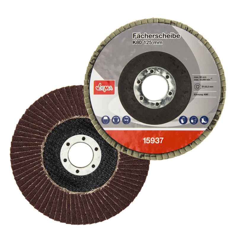 DEMA Lamelový vejárový brúsny kotúč 125 mm K80