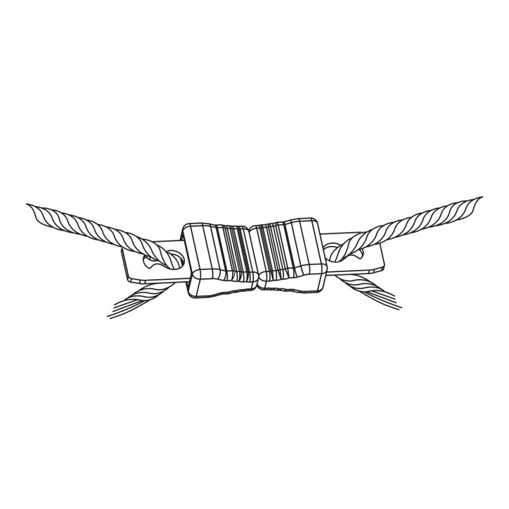 Lankový konektor Litzclip, 3 mm, rovný, nerez, 10 ks Lankový konektor Litzclip, 3 mm, rovný, nerez, 10 ks
