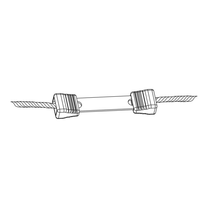 Lankový konektor Litzclip, 3 mm, rovný, nerez, 10 ks Lankový konektor Litzclip, 3 mm, rovný, nerez, 10 ks