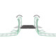 Lankový konektor Litzclip, 3 mm, rovný, nerez, 10 ks