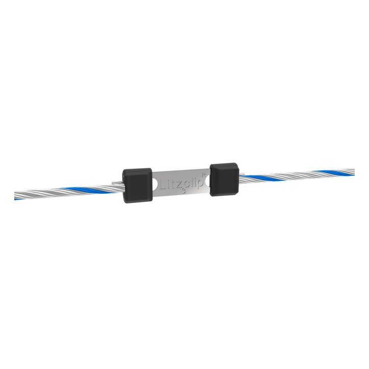 Lankový konektor Litzclip, 3 mm, rovný, nerez, 10 ks Lankový konektor Litzclip, 3 mm, rovný, nerez, 10 ks