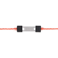 Lankový konektor Litzclip, 3 mm, rovný, nerez, 10 ks