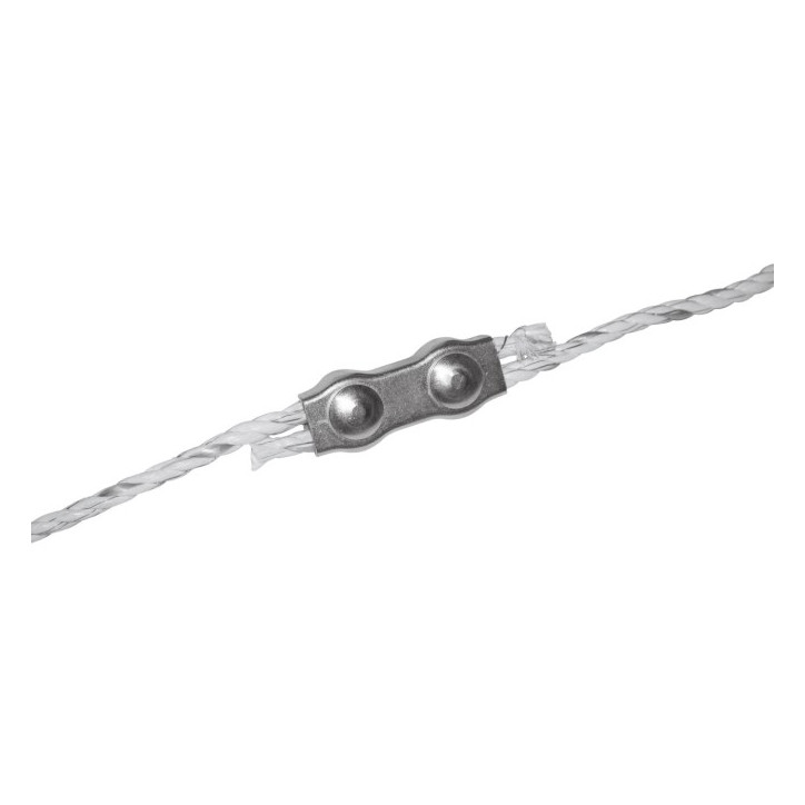 Konektor pre elektrické lano 6 mm pozinkovaný, 5 ks Konektor pre elektrické lano 6 mm pozinkovaný, 5 ks