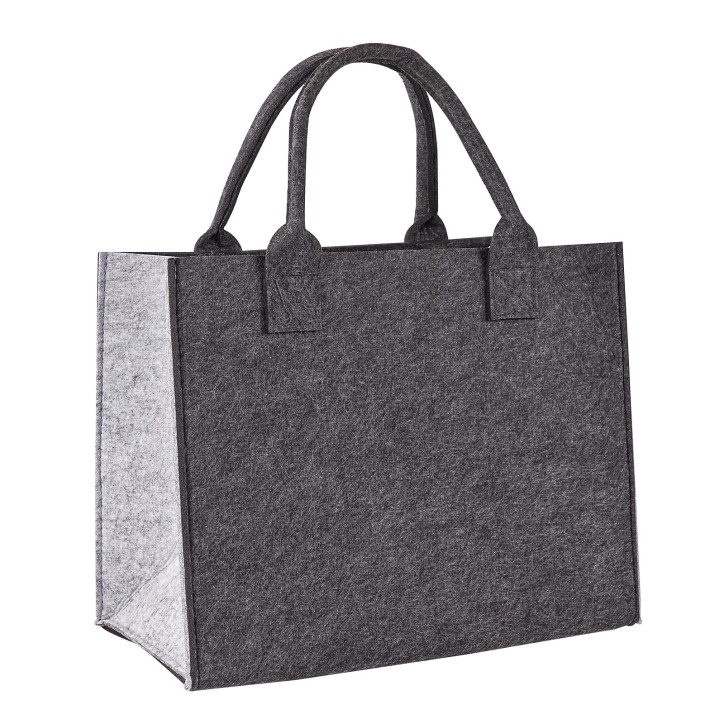 Plstená taška 35x20x28 cm Shopper L antracit/sivá Plstená taška 35x20x28 cm Shopper L antracit/sivá
