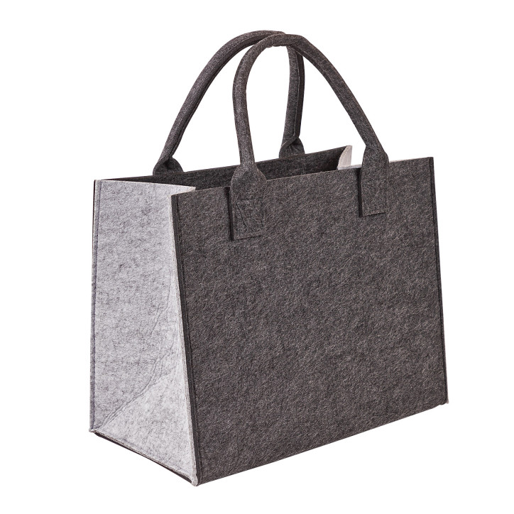 Plstená taška 35x20x28 cm Shopper L antracit/sivá Plstená taška 35x20x28 cm Shopper L antracit/sivá
