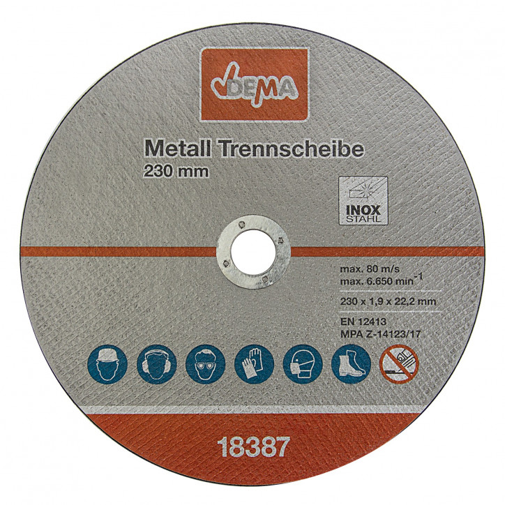 Rezný kotúč na kov 230x1,9x22,2 mm, 5 ks Rezný kotúč na kov 230x1,9x22,2 mm, 5 ks