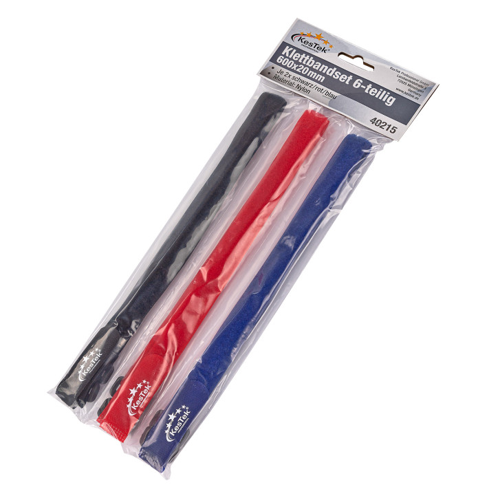Upínacie pásky so suchým zipsom 600x20 mm, 6-dielna sada Upínacie pásky so suchým zipsom 600x20 mm, 6-dielna sada