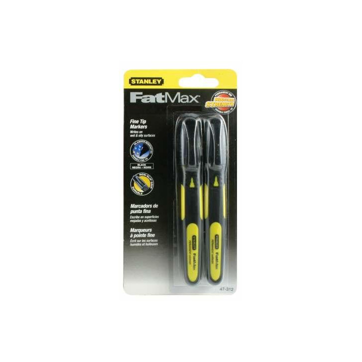 Popisovač permanentný, jemný hrot, čierny FatMax® (2 ks na karte) 0-47-312 Popisovač permanentný, jemný hrot, čierny FatMax® (2 ks na karte) 0-47-312