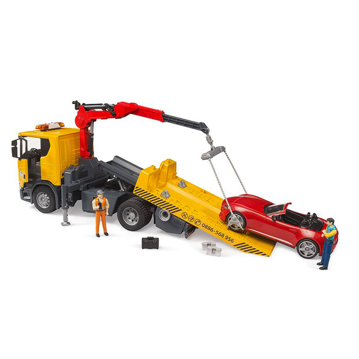 Odťahové vozidlo Scania Super 560R s kabrioletom, so svetelným a zvukovým modulom 1:16 03552 Odťahové vozidlo Scania Super 560R s kabrioletom, so svetelným a zvukovým modulom 1:16 03552