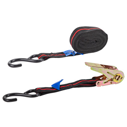 Upínací popruh s račňou a hákom dvojdielny 5 m x 25 mm / 245 kg