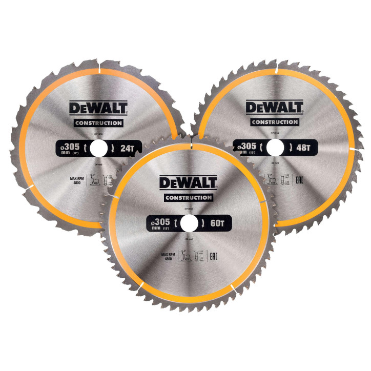 Pílové kotúče 305x30 mm, 3-dielna sada Pílové kotúče 305x30 mm, 3-dielna sada
