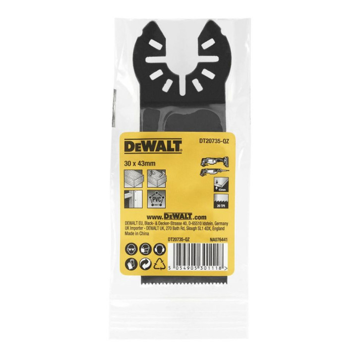 Pílový list na drevo 43x30 mm pre oscilačné náradie Pílový list na drevo 43x30 mm pre oscilačné náradie