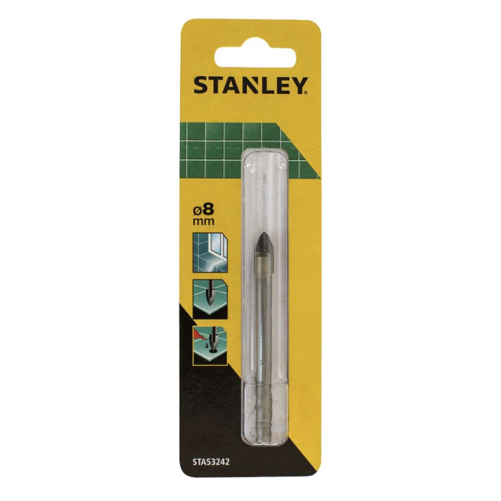 Vrták do obkladu, dlažby a skla 8,0x83 mm STA53242 Vrták do obkladu, dlažby a skla 8,0x83 mm STA53242