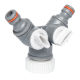 Bradas Rozdvojka na dve rýchlospojky 1"- 3/4" VNZ WHITE LINE WL-2222
