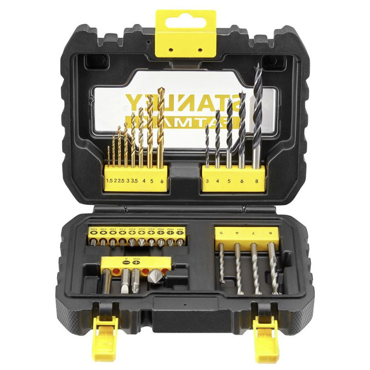 Vrtáky do kovu, dreva, muriva, 31-dielna sada FatMax® STA88540 Vrtáky do kovu, dreva, muriva, 31-dielna sada FatMax® STA88540