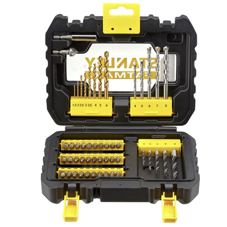 Vrtáky do kovu, dreva, muriva, 50-dielna sada FatMax® STA88542 Vrtáky do kovu, dreva, muriva, 50-dielna sada FatMax® STA88542