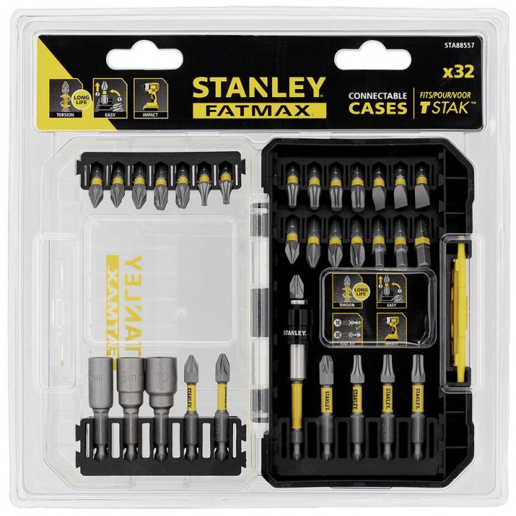 Bity s magnetickým Screwlock systémom, 32-dielna sada FatMax® STA88557
