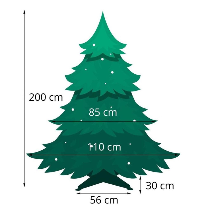 Vianočný stromček Borovica diamantová 200 cm Vianočný stromček Borovica diamantová 200 cm