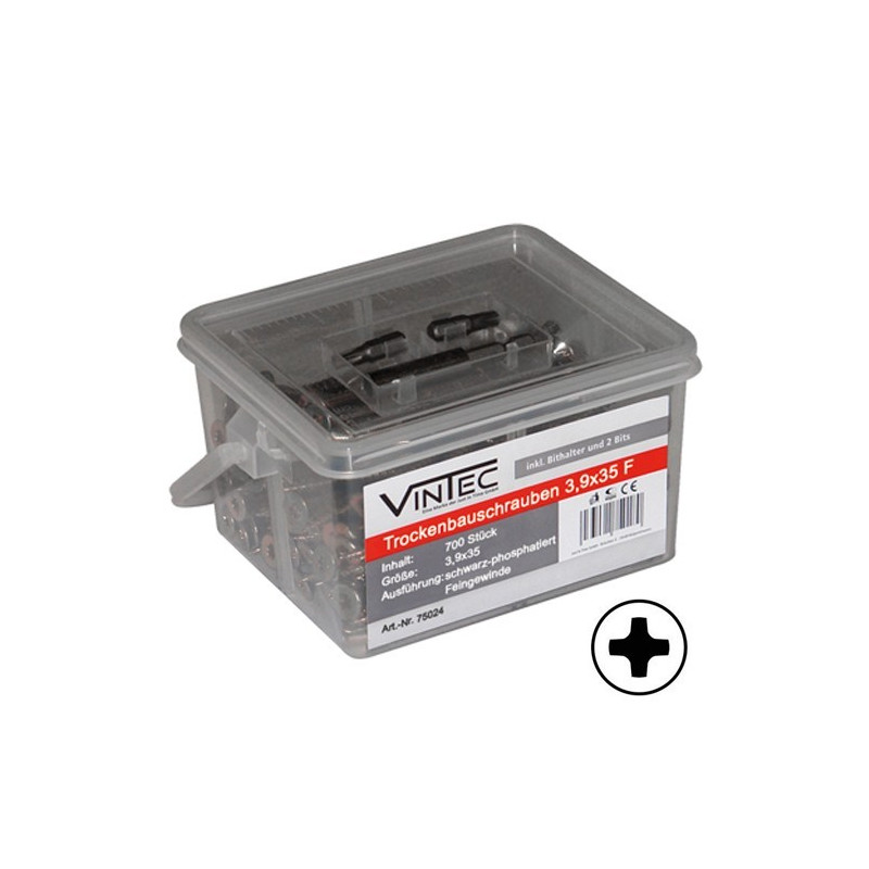 Vintec Skrutky do sadrokartónu 3,9x35 F, 700 ks
