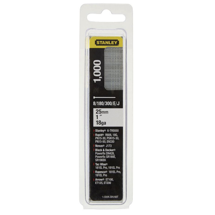 Kolárske klinčeky 8/300/E/J 25 mm, 1000 ks 1-SWKBN100T Kolárske klinčeky 8/300/E/J 25 mm, 1000 ks 1-SWKBN100T