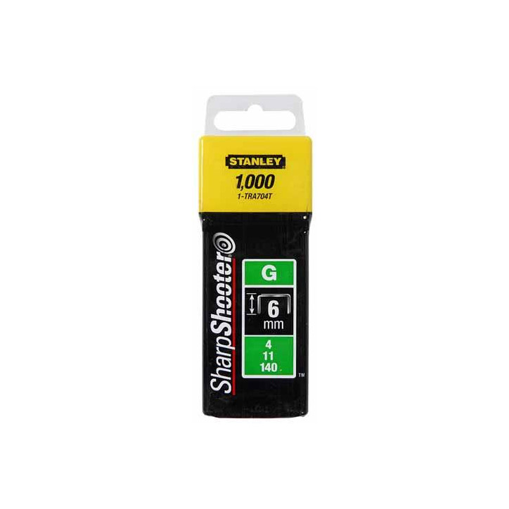 Spony pre vysoké zaťaženie 6 mm/1/4" typ G 4/11/140, 1000 ks 1-TRA704T
