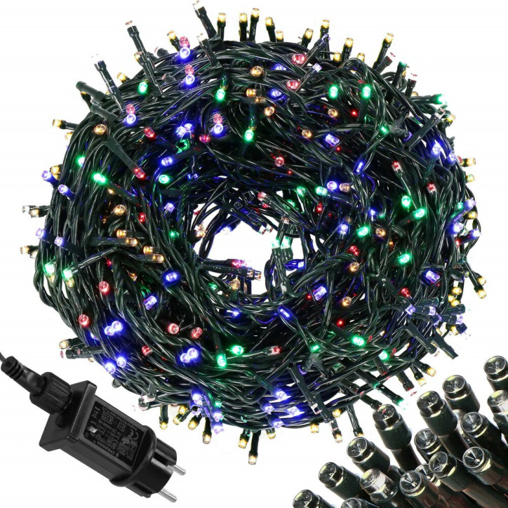 LED svetelná reťaz - 17,5m, 300LED, 8 funkcií, IP44, multicolor LED svetelná reťaz - 17,5m, 300LED, 8 funkcií, IP44, multicolor