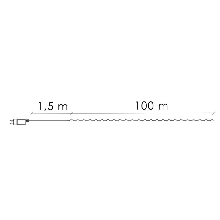 LED reťaz Nano - 100m, 1000LED, 8 funkcií, pamäť, IP44, studená biela LED reťaz Nano - 100m, 1000LED, 8 funkcií, pamäť, IP44, studená biela