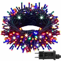 LED svetelná reťaz - 27,5m, 500LED, IP44, multicolor + záblesky