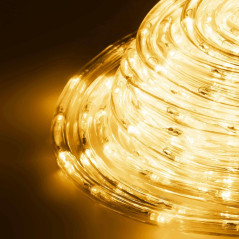 LED svetelná hadica - 10m, 240LED, 8 funkcií, pamäť, IP44, teplá biela