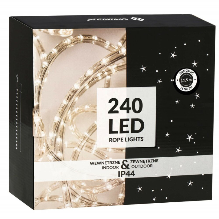 LED svetelná hadica - 10m, 240LED, 8 funkcií, pamäť, IP44, teplá biela LED svetelná hadica - 10m, 240LED, 8 funkcií, pamäť, IP44, teplá biela