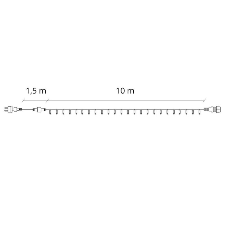 LED svetelná hadica - 10m, 240LED, 8 funkcií, pamäť, IP44, teplá biela LED svetelná hadica - 10m, 240LED, 8 funkcií, pamäť, IP44, teplá biela