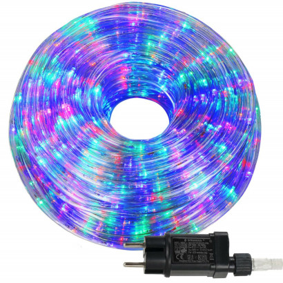 LED svetelná hadica - 10m, 240LED, 8 funkcií, pamäť, IP44, multicolor