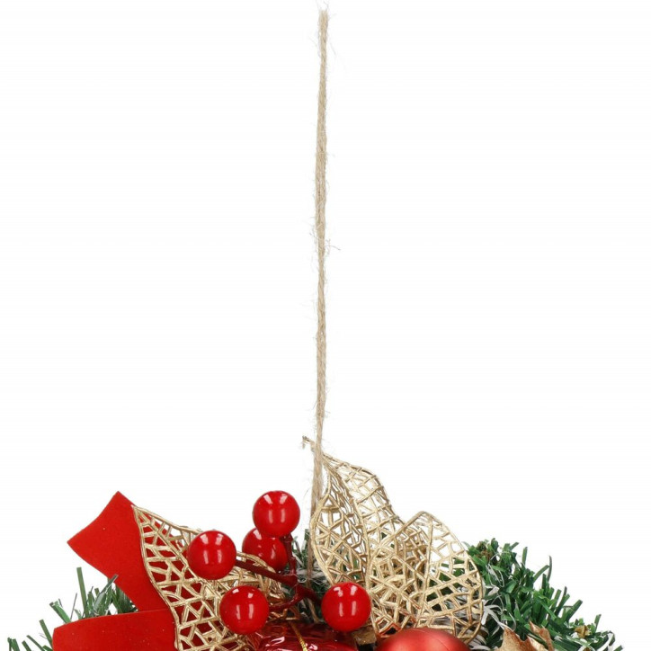 Adventný veniec svietiaci s ozdobami 30cm, vianočné dekorácie Adventný veniec svietiaci s ozdobami 30cm, vianočné dekorácie