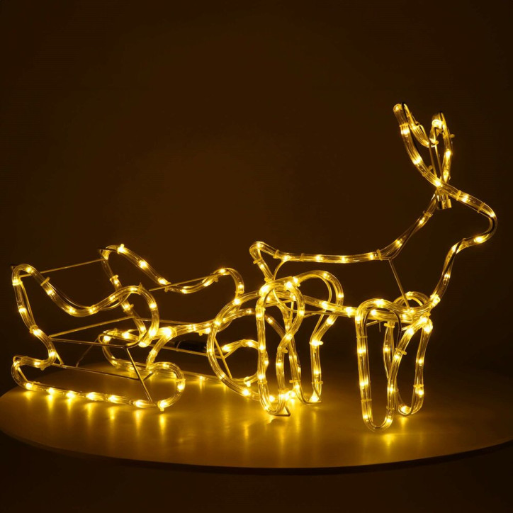 LED Sob so saňami - 120cm, 144LED, IP44, teplá biela LED Sob so saňami - 120cm, 144LED, IP44, teplá biela