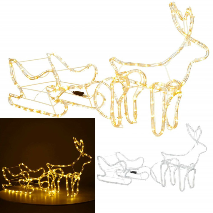 LED Sob so saňami - 120cm, 144LED, IP44, teplá biela LED Sob so saňami - 120cm, 144LED, IP44, teplá biela
